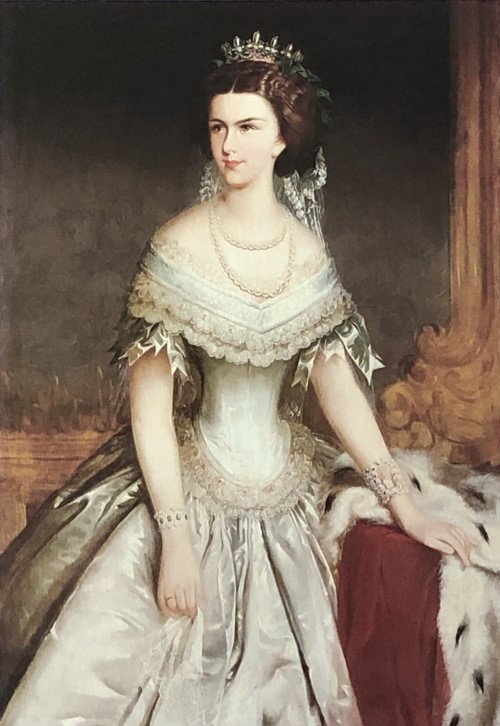 ヨーゼフ・ホラチェク《薄い青のドレスの皇妃エリザベト》1858年