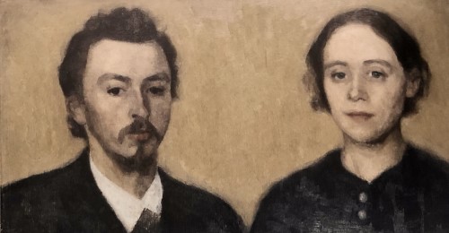 画家と妻の肖像、パリ