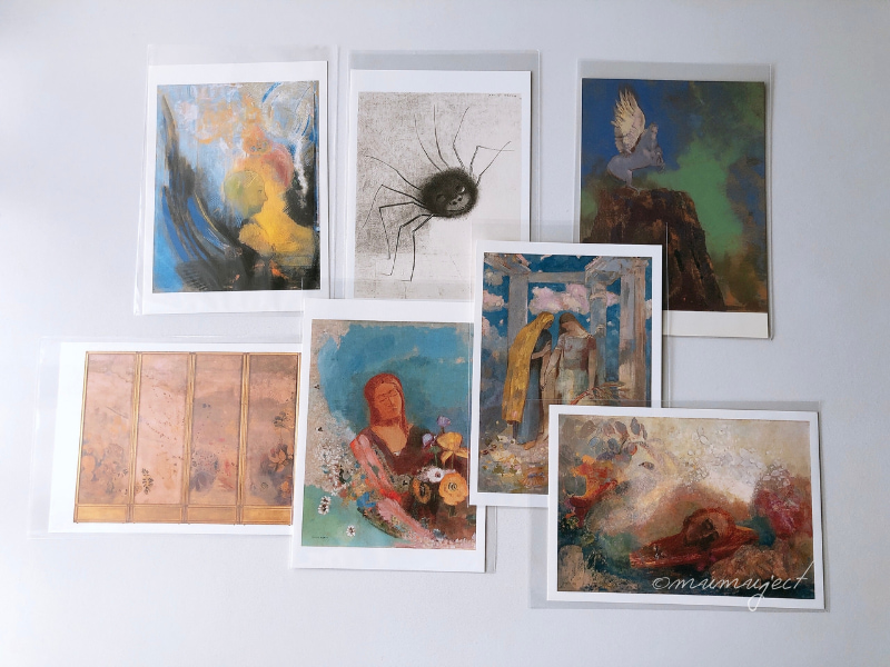 オディロン・ルドン ―光の夢、影の輝き,ルドン展,ルドン展2025,感想,レビュー,口コミ,評判,グッズ,混雑,所要時間,見どころ,チケット,巡回,東京,パナソニック汐留美術館-グッズ購入品-ポストカード