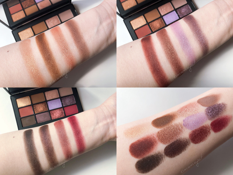 レビュー-比較-スウォッチ-着画-感想-口コミ-ブルベ-イエベ-NARS-ナーズ-スターゲイズ アイシャドーパレット
