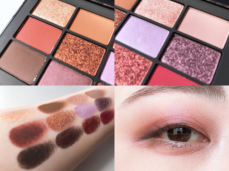 レビュー-比較-スウォッチ-着画-感想-口コミ-ブルベ-イエベ-NARS-ナーズ-スターゲイズ アイシャドーパレット