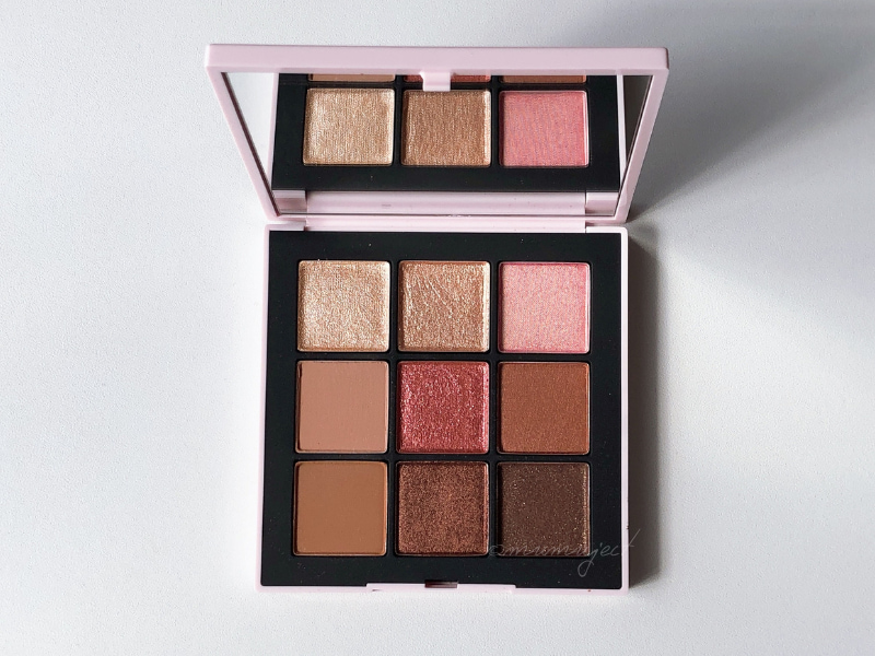 レビュー-比較-スウォッチ-着画-感想-口コミ-ブルベ-イエベ-NARS-ナーズ-オーガズムライジング アイシャドーパレット