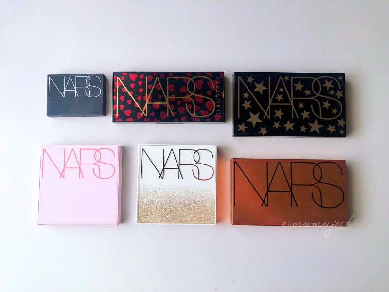 レビュー-比較-スウォッチ-着画-感想-口コミ-ブルベ-イエベ-NARS-ハードワイヤードアイシャドー-5319-5338-サンジェルマンデプレ アイシャドーパレット-スターゲイズ アイシャドーパレット-オーガズムライジング アイシャドーパレット-エンドレスナイツ アイシャドーパレット-ラグナ アルティメイト フェイスパレット