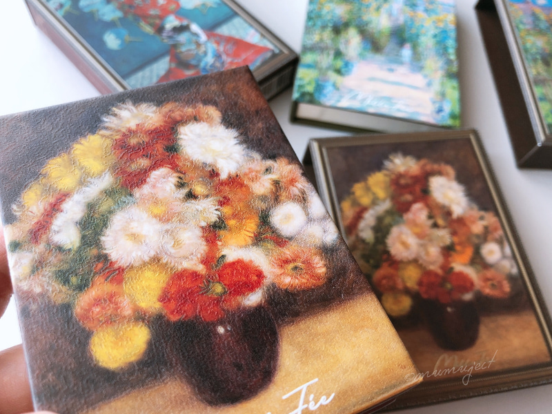 レビュー-比較-スウォッチ-着画-感想-口コミ-ブルベ-イエベ-Millefee-ミルフィー-絵画アイシャドウ-02-花束-05-画家の庭-07-ラ・ジャポネーズ