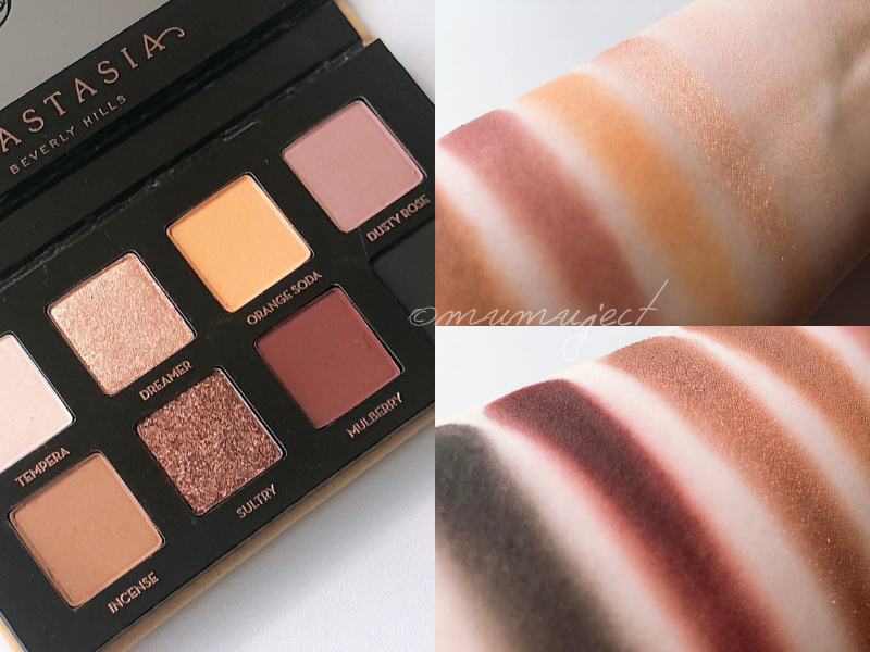 Anastasia Beverly Hills-アナスタシアビバリーヒルズ-アイシャドウ-Eyeshadow-スウォッチ-着画-レビュー-感想-口コミ-Soft Glam II Mini Eyeshadow Palette