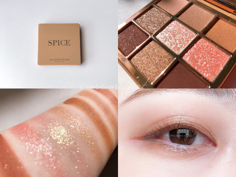 Anastasia Beverly Hills-アナスタシアビバリーヒルズ-アイシャドウ-Eyeshadow-スウォッチ-着画-レビュー-感想-口コミ-Mini Eyeshadow Palette-Spice
