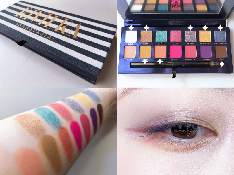 Anastasia Beverly Hills-アナスタシアビバリーヒルズ-アイシャドウ-Eyeshadow-スウォッチ-着画-レビュー-感想-口コミ-Riviera Eyeshadow Palette