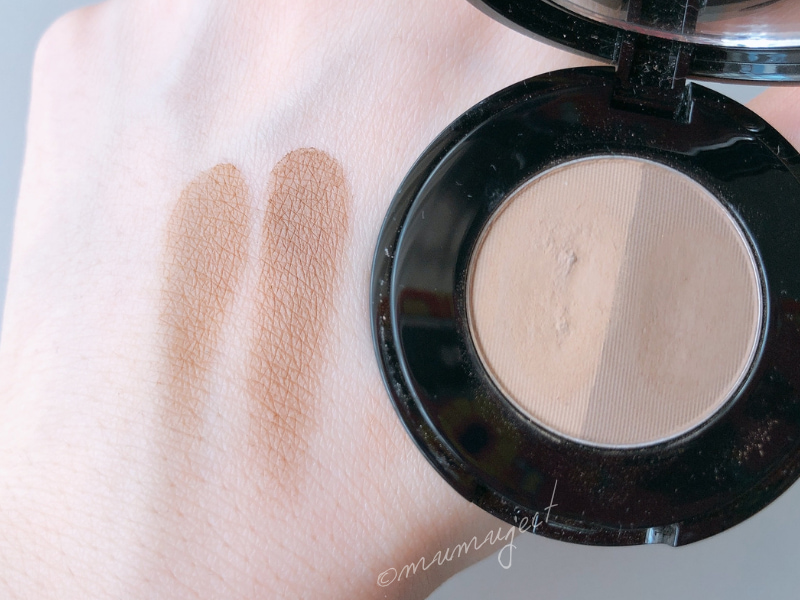 Anastasia Beverly Hills-アナスタシアビバリーヒルズ-アイブロウ-Eyebrow-スウォッチ-着画-レビュー-感想-口コミ-Brow Powder Duo-Toupe