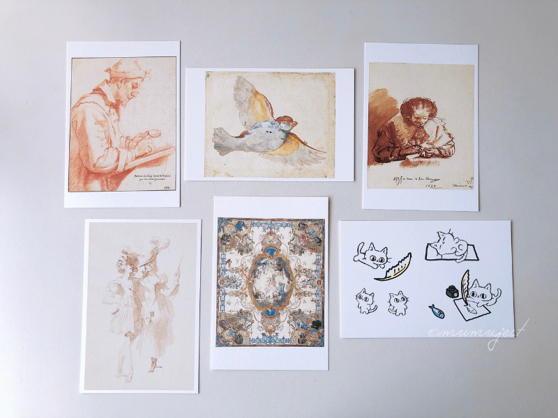 スウェーデン国立美術館-素描コレクション展-ルネサンスからバロックまで-素描展-2025-感想-レビュー-口コミ-評判-グッズ-混雑-所要時間-見どころ-チケット-巡回-東京-国立西洋美術館-グッズ購入品-ポストカード