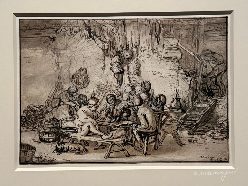 スウェーデン国立美術館-素描コレクション展-ルネサンスからバロックまで-素描展-2025-感想-レビュー-口コミ-評判-グッズ-混雑-所要時間-見どころ-チケット-巡回-東京-国立西洋美術館-アドリアーン・ファン・オスターデ-宿屋の内部