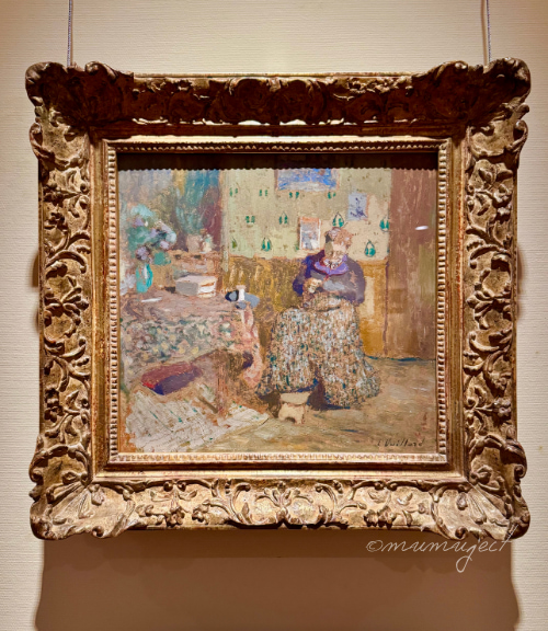 スウェーデン国立美術館-素描コレクション展-ルネサンスからバロックまで-素描展-2025-感想-レビュー-口コミ-評判-グッズ-混雑-所要時間-見どころ-チケット-巡回-東京-国立西洋美術館-常設展-エドゥアール・ヴァイヤール-縫物をするヴァイヤール夫人
