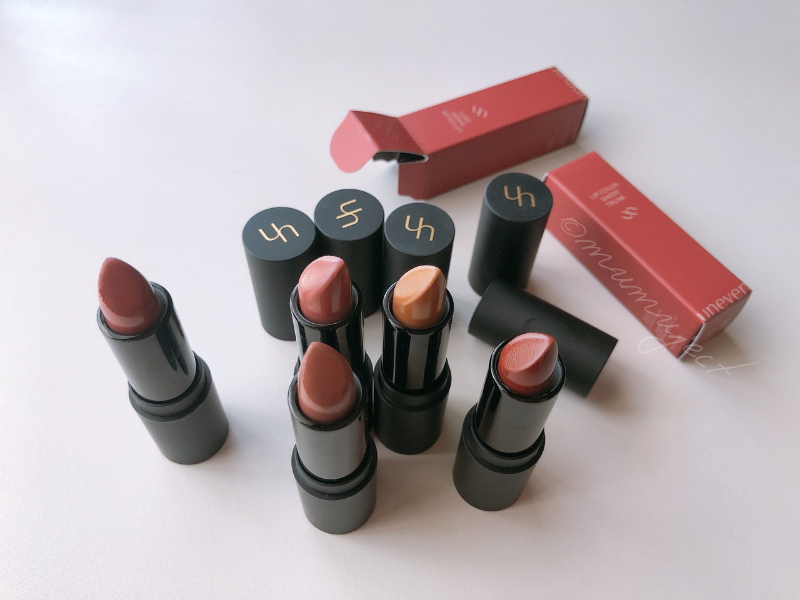 uneven-アニヴェン-リップカラー-LIP COLOR-全色レビュー-スウォッチ-レビュー-感想-口コミ-lc-01-root-lc-02-ripe-lc-03-contagious-lc-04-defy-lc-05-trunk