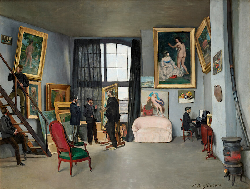 オルセー美術館-印象派-室内をめぐる物語-印象派展-2025-感想-レビュー-口コミ-評判-グッズ-混雑-所要時間-見どころ-チケット-巡回-東京-国立西洋美術館-フレデリック・バジール-バジールのアトリエ（ラ・コンダミンヌ通り）