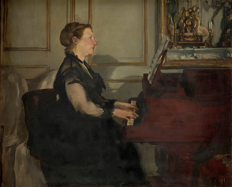 オルセー美術館-印象派-室内をめぐる物語-印象派展-2025-感想-レビュー-口コミ-評判-グッズ-混雑-所要時間-見どころ-チケット-巡回-東京-国立西洋美術館-エドゥアール・マネ-ピアノを弾くマネ夫人