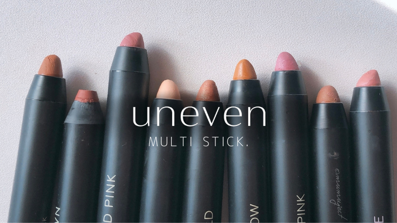 uneven-アニヴェン-マルチスティック-MULTI STICK-リップ-全色レビュー-全色スウォッチ-レビュー-スウォッチ-感想-口コミ