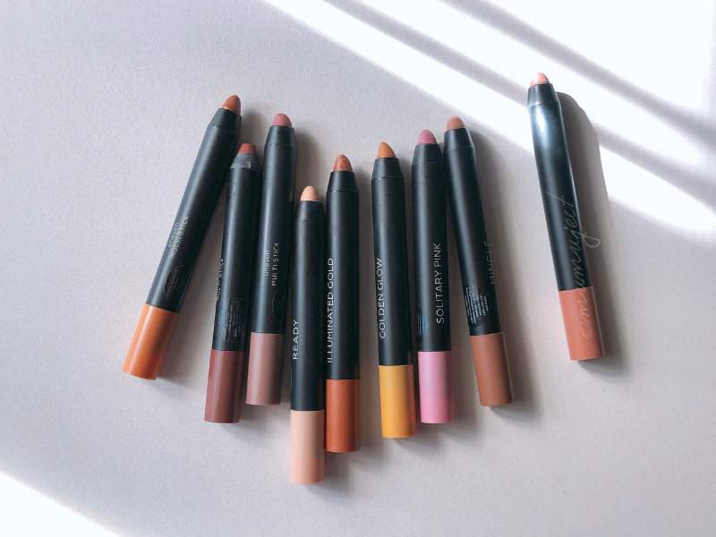 uneven-アニヴェン-マルチスティック-MULTI STICK-リップ-全色レビュー-全色スウォッチ-レビュー-スウォッチ-感想-口コミ