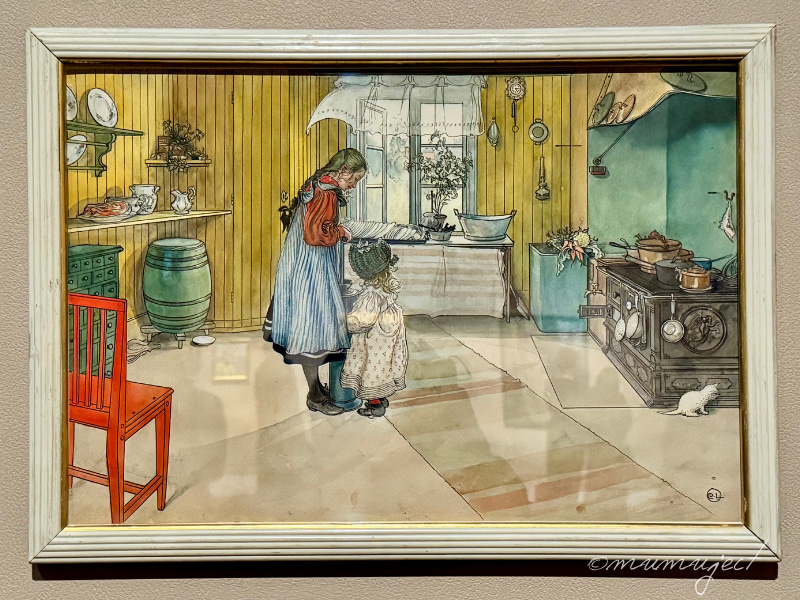 スウェーデン絵画　北欧の光、日常のかがやき-スウェーデン絵画-スウェーデン絵画展-2026感想-レビュー-口コミ-評判-グッズ-混雑-所要時間-見どころ-チケット-巡回-東京-東京都美術館-山口-山口県立美術館-愛知-愛知県美術館-カール・ラ―ション-キッチン（『ある住まい』より）